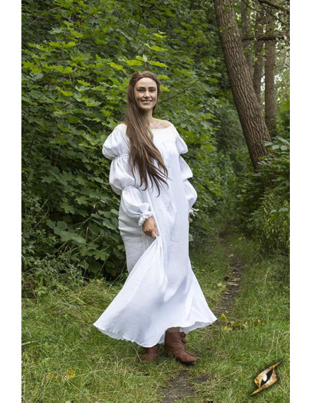 Lucrecia vestido medieval em off-white
