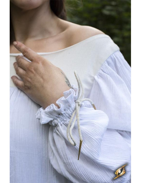 Lucrecia vestido medieval em off-white