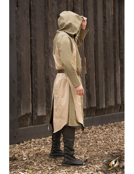 Colete Bicolor Altair em Desert Beige