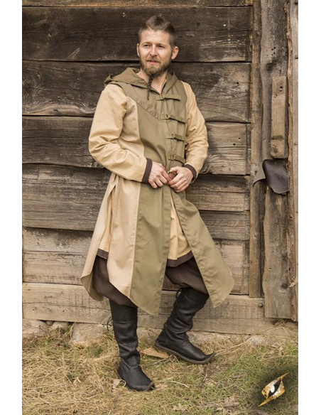 Colete Bicolor Altair em Desert Beige