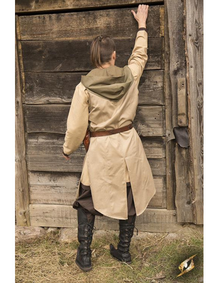 Colete Bicolor Altair em Desert Beige