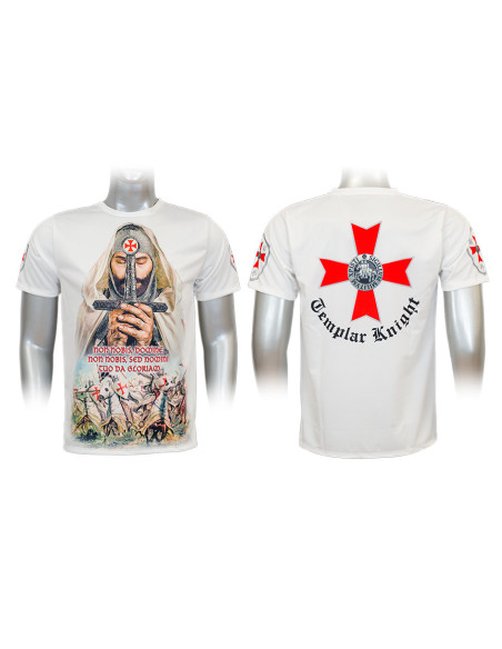 Camiseta sublimação branca Cavaleiros...