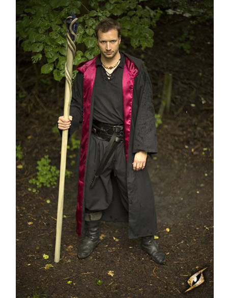 Manto de feiticeiro com capuz,...