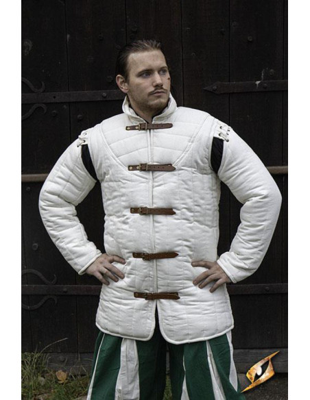 Gambeson branco natural acolchoado...