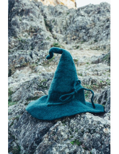 Boné Mágico Merlin em lã verde
