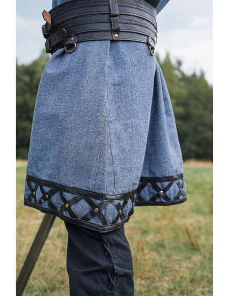 Túnica Viking decorada Erik, cinza...