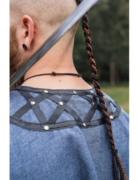 Túnica Viking decorada Erik, cinza...