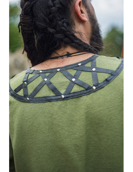 Túnica viking decorada Erik, verde