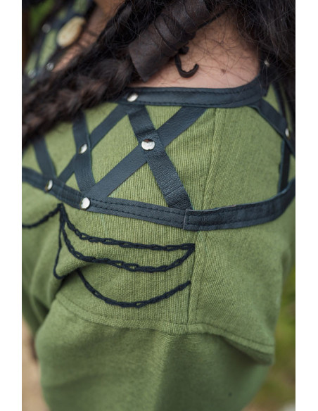 Túnica viking decorada Erik, verde