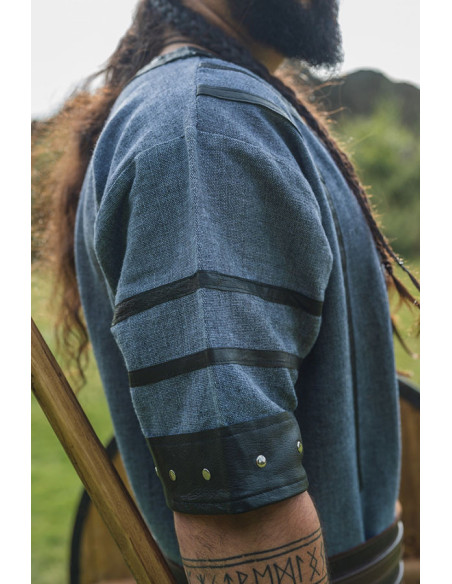 Túnica Viking de manga curta Rollo,...