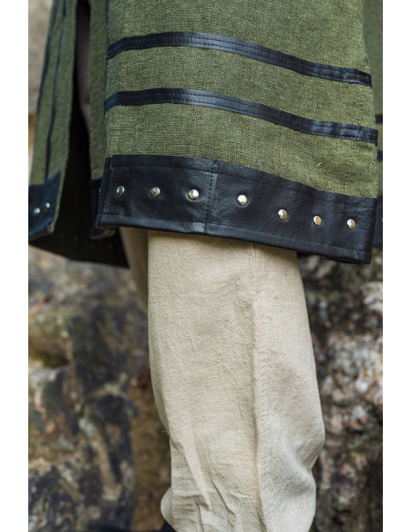 Rollo túnica viking de manga curta,...