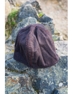 Gorro de lã Viking marrom modelo Sjard 2