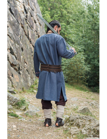 Túnica Freki Viking com bordados à...