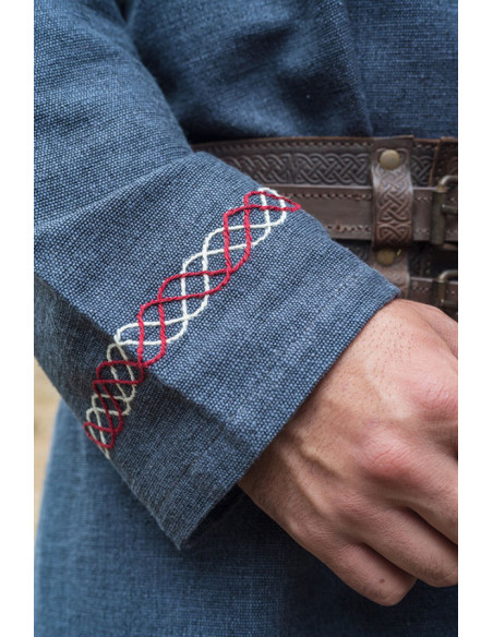 Túnica Freki Viking com bordados à...