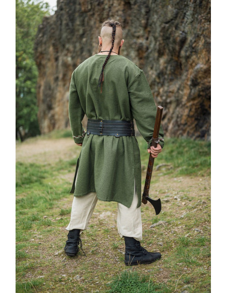 Túnica Freki Viking com bordados à...