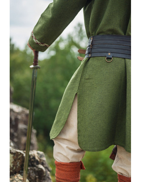 Túnica Freki Viking com bordados à...