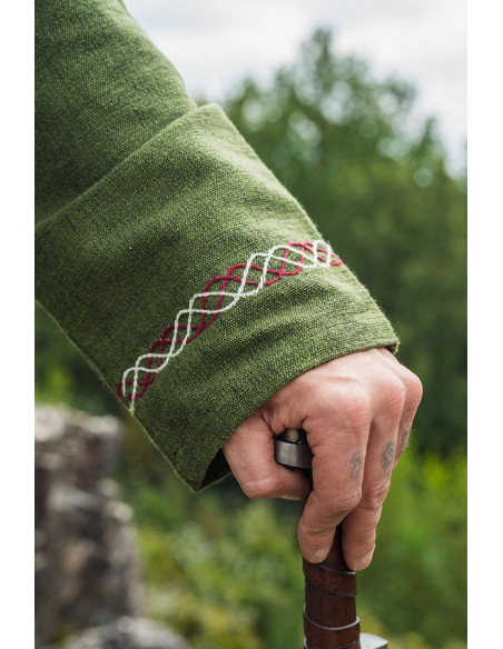 Túnica Freki Viking com bordados à...