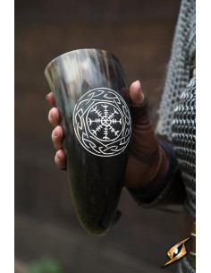 Chifre viking claro-escuro de Aegishjalmur