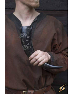 Chifre do Chefe do Clã Viking, acabamento escuro