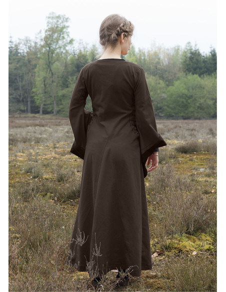 Vestido medieval aberto Bliaut Amal,...