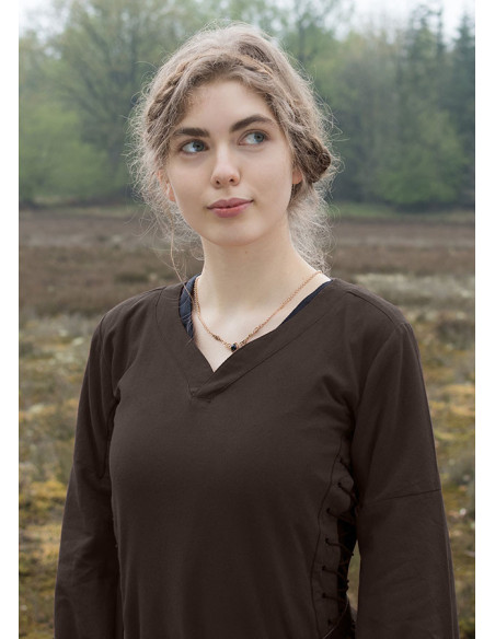 Vestido medieval aberto Bliaut Amal,...