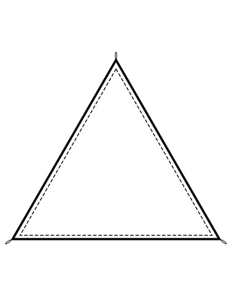 Toldo triangular com corda para...