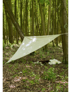 Toldo triangular com corda para campismo medieval, 5m.
