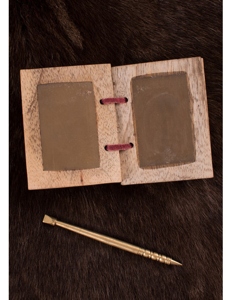 Livro de cera com lápis de latão e...