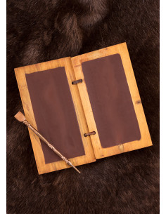 Livro de cera romano com lápis de bronze 2