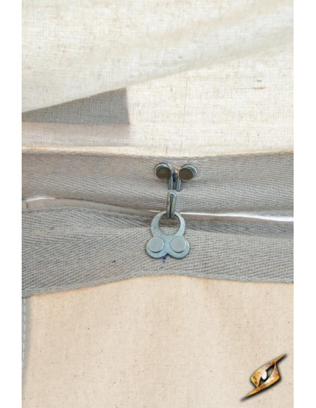 Pavilhão medieval tenda cor branco...