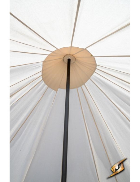 Pavilhão medieval tenda cor branco...