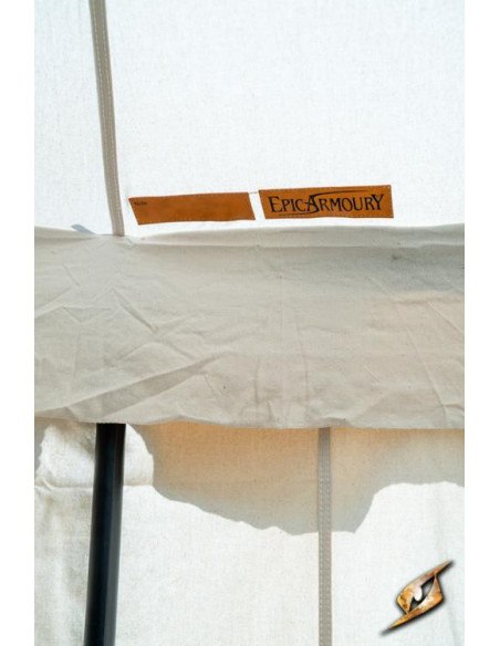 Pavilhão medieval tenda cor branco...