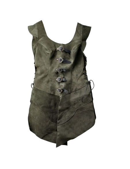 Julienne justillo de couro comprido,...