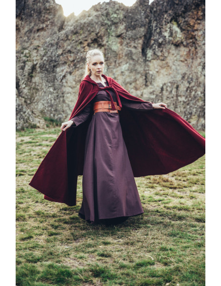 Manto Medieval Clássico Red Elinor...