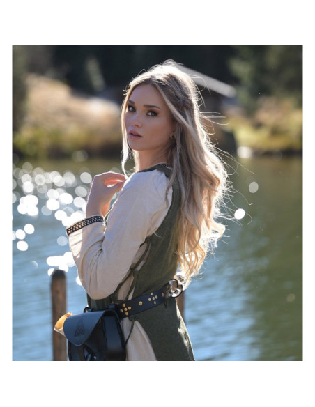 Sobretudo verde de mulher Aleiga com...