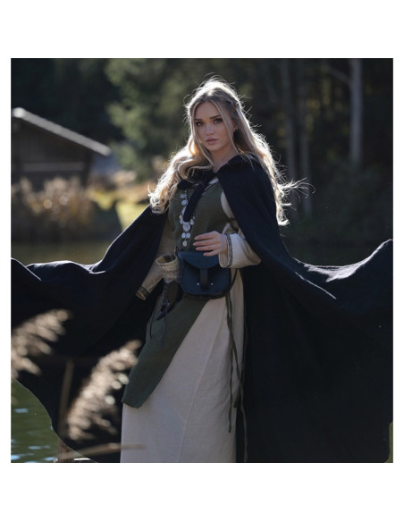 Sobretudo verde de mulher Aleiga com...