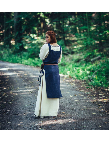 Sobretudo azul de mulher Aleiga com...