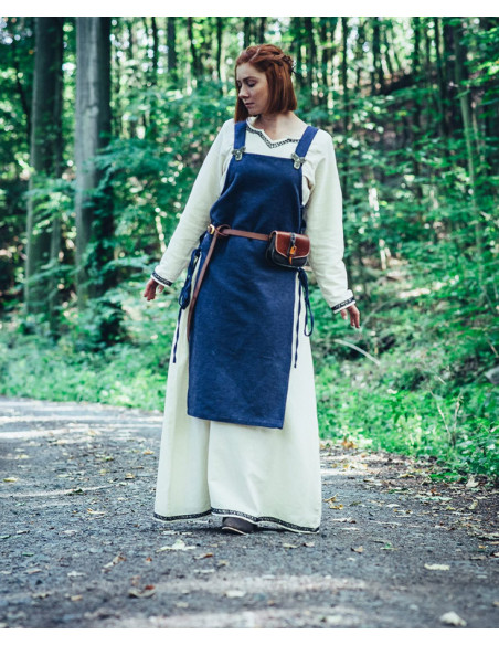 Sobretudo azul de mulher Aleiga com...