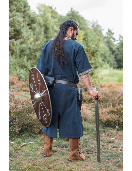 Túnica Viking manga curta Richard, azul