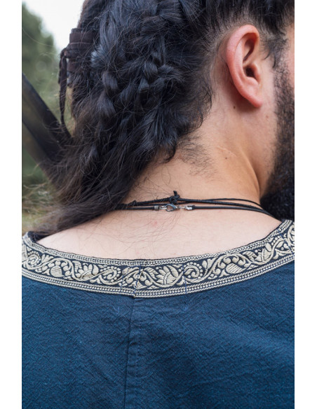 Túnica Viking manga curta Richard, azul