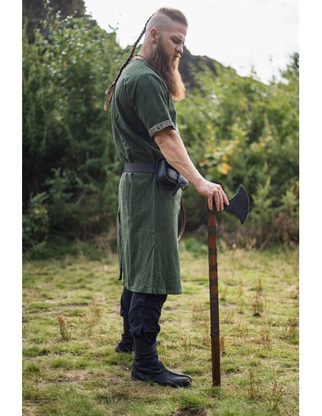 Túnica Viking manga curta Richard, verde