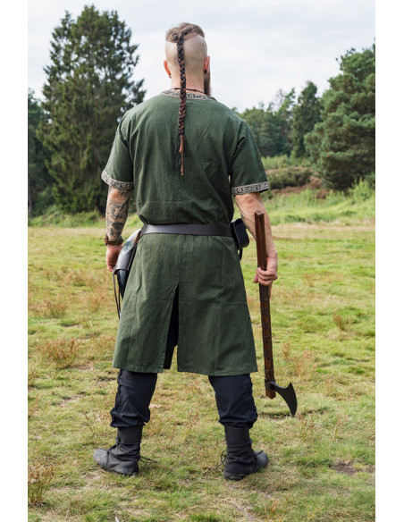 Túnica Viking manga curta Richard, verde