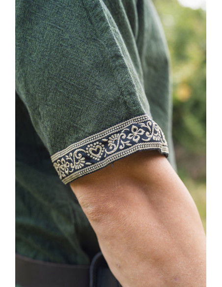 Túnica Viking manga curta Richard, verde