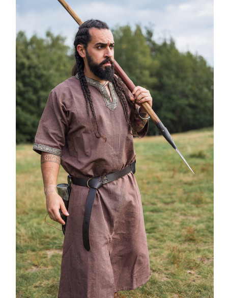 Túnica Viking manga curta Richard,...
