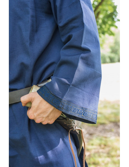 Halvor túnica medieval, azul