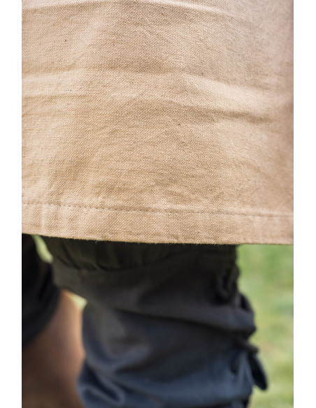 Túnica medieval Halvor, castanho mel