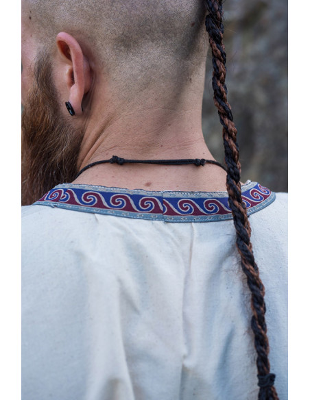 Túnica medieval Halvor, branco natural