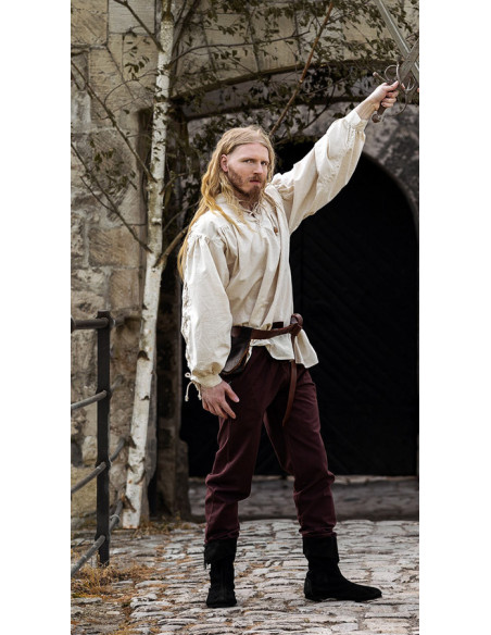 Calça medieval unissex MARROM ESCURO...