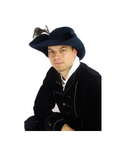 Chapéu de feltro de lã preto modelo Pieter