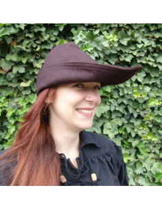 Chapéu Robin Hood em lã marrom